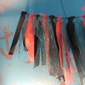 Pink Pineapple Homemade Fabric Banner